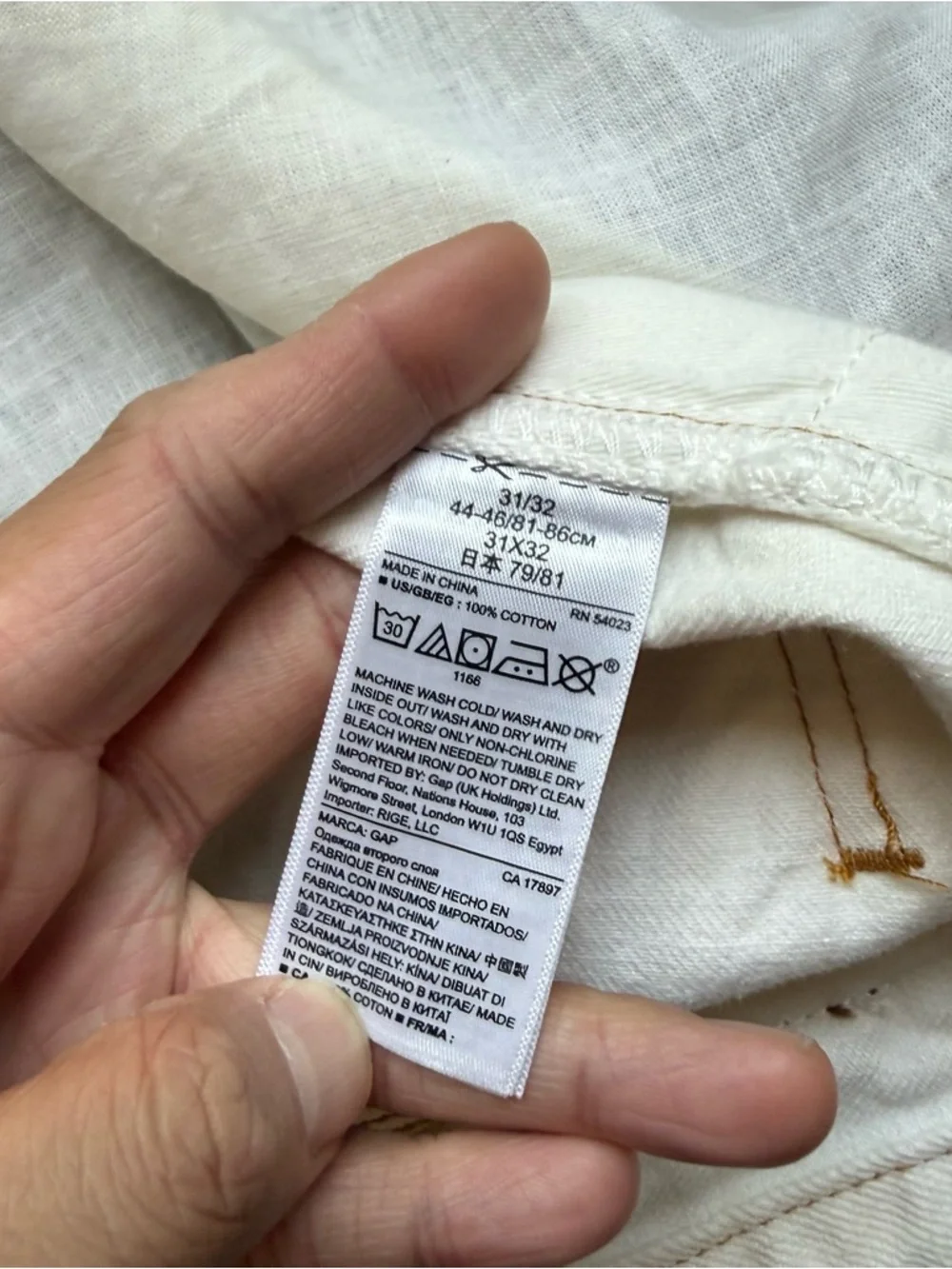 GAP size 31